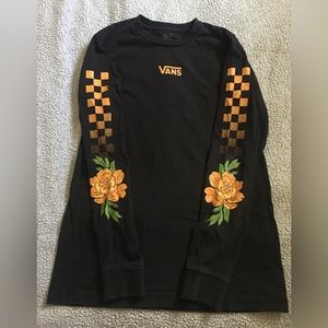 Vans long sleeve floral shirt